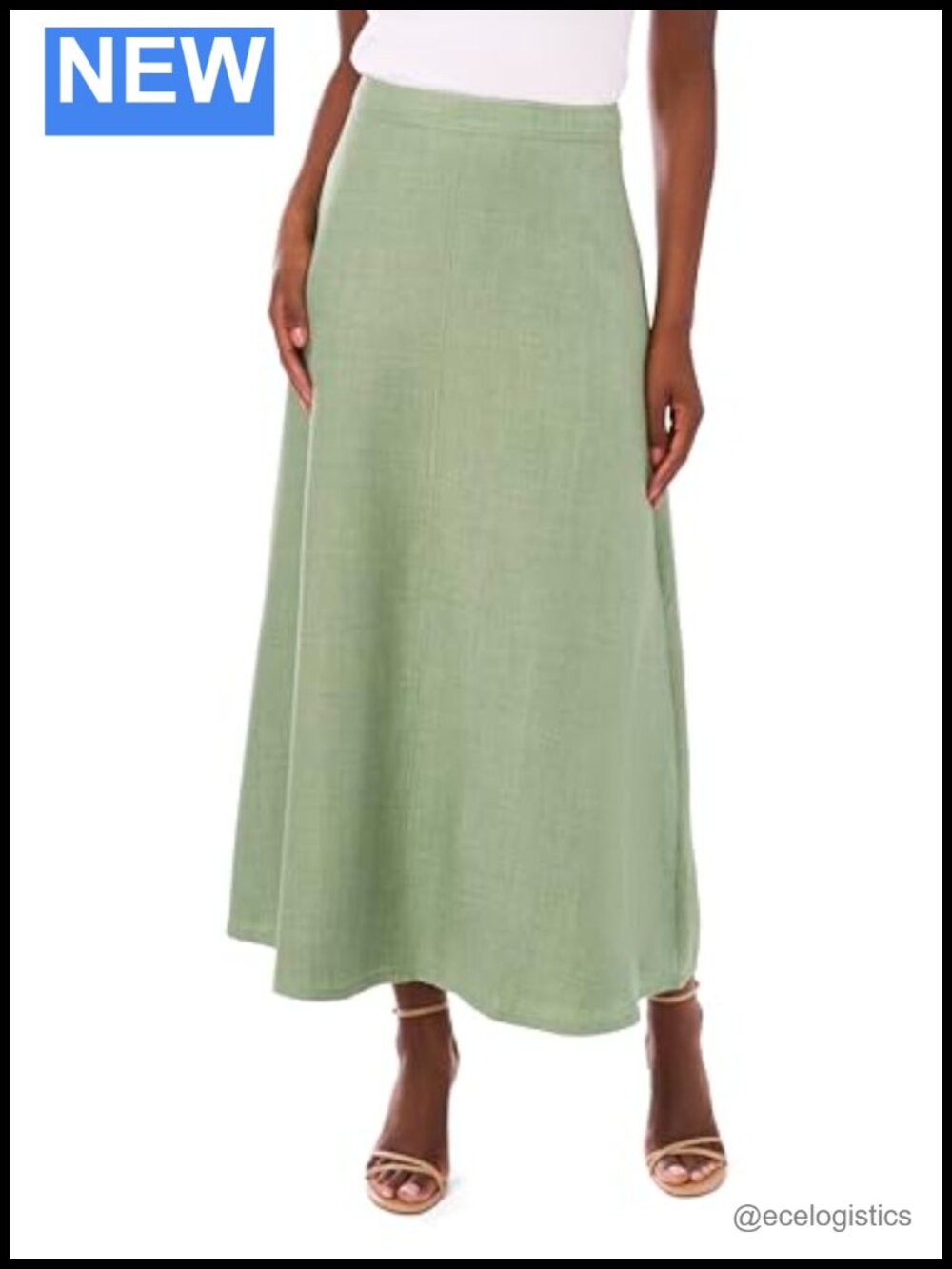 A-Line Maxi Skirt Fully Lined Flared Hem